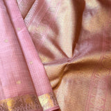 Charita dusty pink kanchipuram silk saree