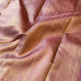 Charita dusty pink kanchipuram silk saree