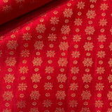 Floral kanchi silk fabric