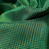 Micro checked kanchipuram silk fabric