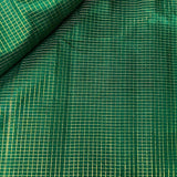 Micro checked kanchipuram silk fabric