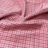 Chettinad checked kanchi silk fabric