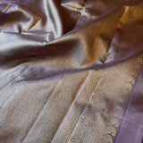 Charita micro checked kanchipuram silk saree