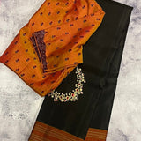 Kimaya plain silk saree