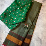 Kimaya lines silk saree green