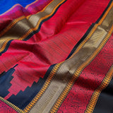 Kimaya peacock border silk saree