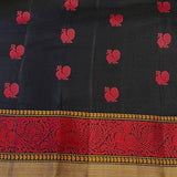 Kimaya peacock border silk saree