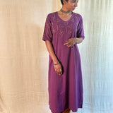 Organic cotton embroidered kurta