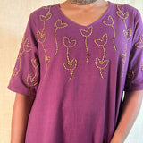 Organic cotton embroidered kurta