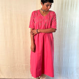 Organic cotton embroidered kurta