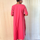 Organic cotton embroidered kurta