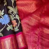 Mila  korvai floral kanchi silk saree