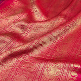 Kalpataru kamadhenu kalamkari silk saree