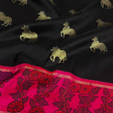 Kalpataru kamadhenu kalamkari silk saree