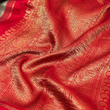 Kalpataru kamadhenu kalamkari silk saree