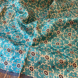 Maya tile printed tussar saree