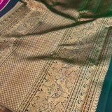 Sumangala meenakari Kanchipuram silk saree