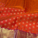 Sumangala meenakari Kanchipuram silk saree