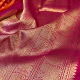 Sumangala meenakari Kanchipuram silk saree