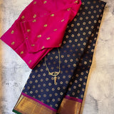 Sumangala meenakari Kanchipuram silk saree