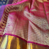 Sumangala meenakari Kanchipuram silk saree