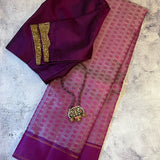 Tejasvi mayil chakram Kanchipuram silk saree