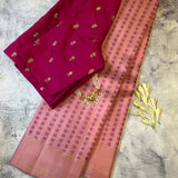 Tejasvi mayil chakram Kanchipuram silk saree