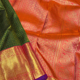 Sumangala rudraksh bridal Kanchipuram silk saree