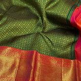 Sumangala rudraksh bridal Kanchipuram silk saree