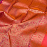 Sumangala rudraksh bridal Kanchipuram silk saree