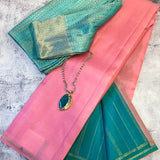 Lavanyam contrast kanchipuram silk saree