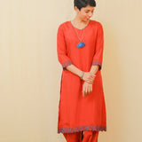 Classic silk kurta