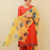 Polka dupatta