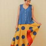 Cotton madras skirt