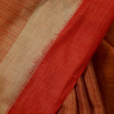 Striped border handloom tussar saree