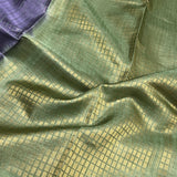 Striped border handloom tussar saree