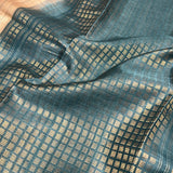 Striped border handloom tussar saree