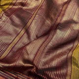 Zari woven handloom silk