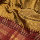 Zari woven handloom silk