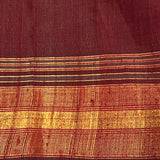 Zari woven handloom silk