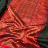 Zari woven handloom silk