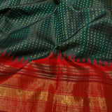 Zari woven handloom silk