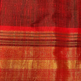 Zari woven handloom silk