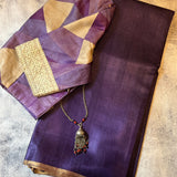 Textured handloom tussar saree