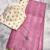 Textured handloom tussar saree