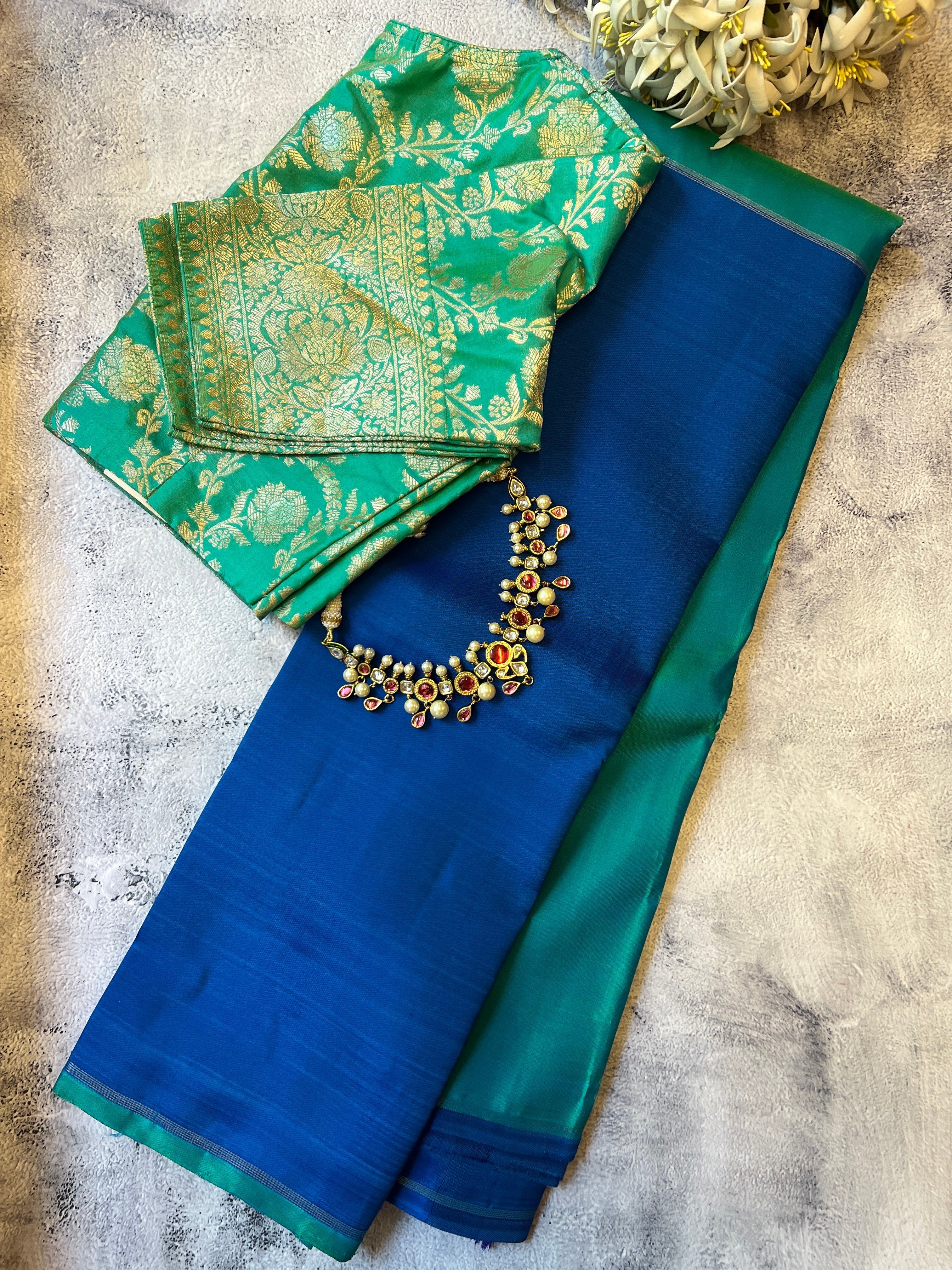 Ranya half and half kanchipuram silk saree