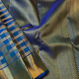 Sumangala checked kanchipuram silk saree