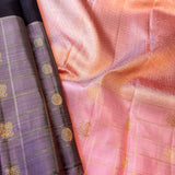 Trayi mayil chakram kanchipuram silk saree