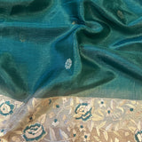 Tussar Parsi gara embroidered saree