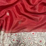 Tussar Parsi gara embroidered saree